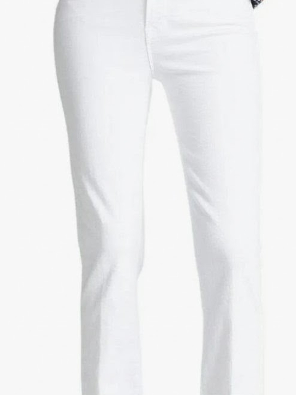 Frame Denim Women's White Straight Leg Jeans